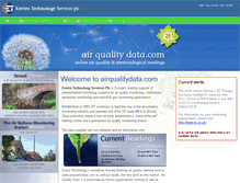 Tablet Screenshot of airqualitydata.com