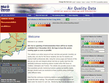 Tablet Screenshot of middevon.airqualitydata.com